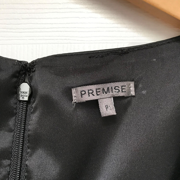 Premise shimmery black sleeveless mini tunic top - Picture 5 of 8